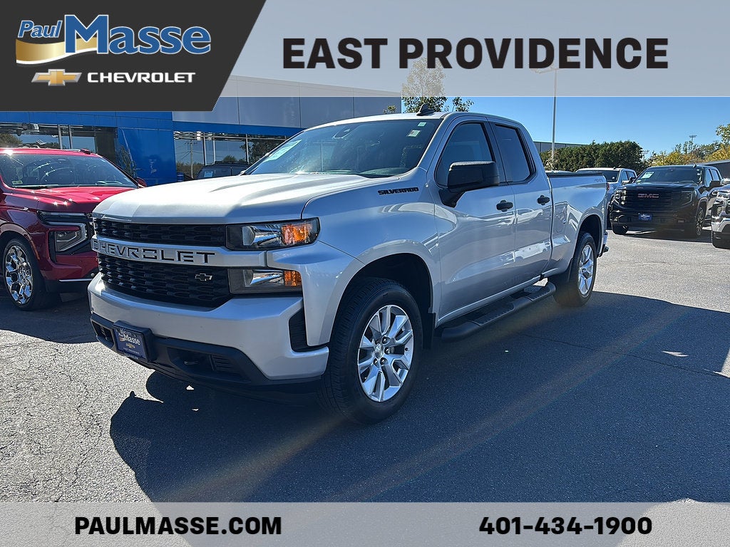 Silver Ice Metallic 2021 Chevrolet Silverado 1500 Pickup Truck Four-Wheel Drive Automatic