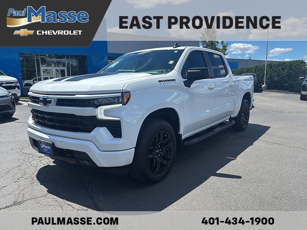 Summit White 2024 Chevrolet Silverado 1500 Pickup Truck Four-Wheel Drive Automatic