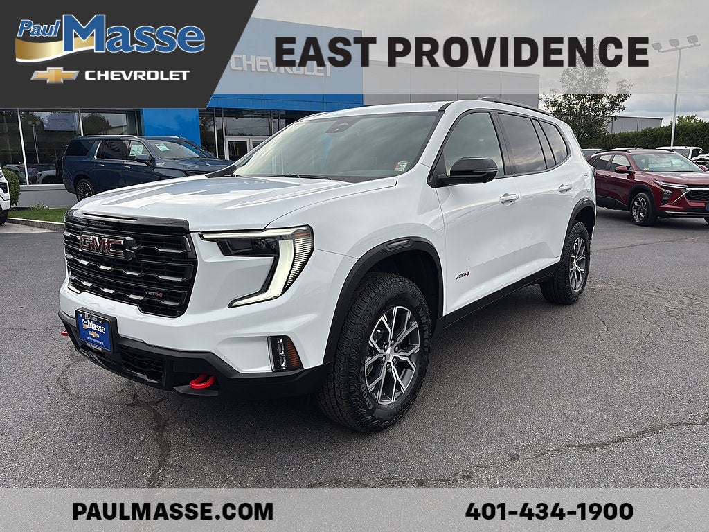 Summit White 2025 GMC Acadia SUV / Crossover Four-Wheel Drive Automatic