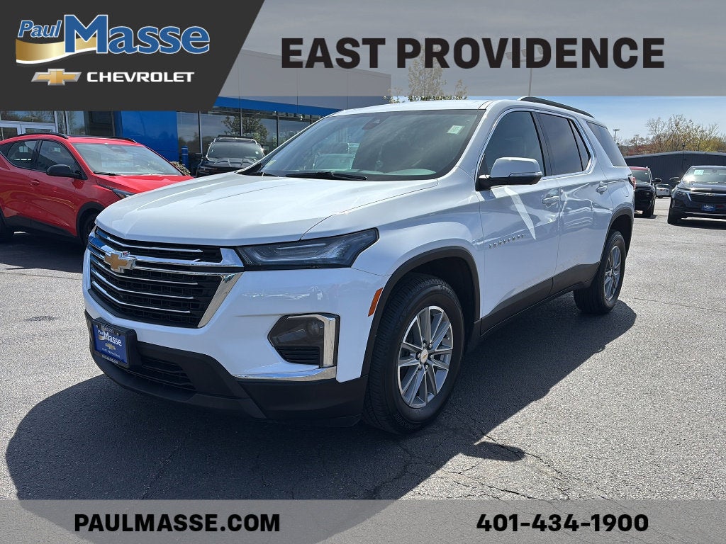 Summit White 2023 Chevrolet Traverse LT Cloth AWD SUV / Crossover Four-Wheel Drive Automatic
