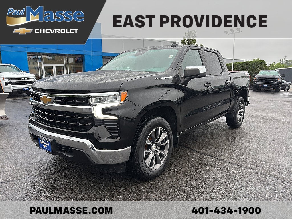 Black 2023 Chevrolet Silverado 1500 Pickup Truck Four-Wheel Drive Automatic