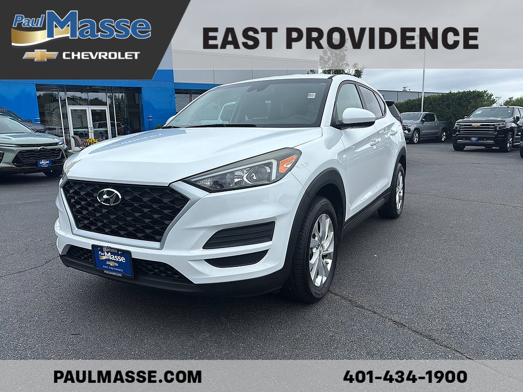 Dazzling White 2019 Hyundai Tucson SUV / Crossover All-Wheel Drive Automatic