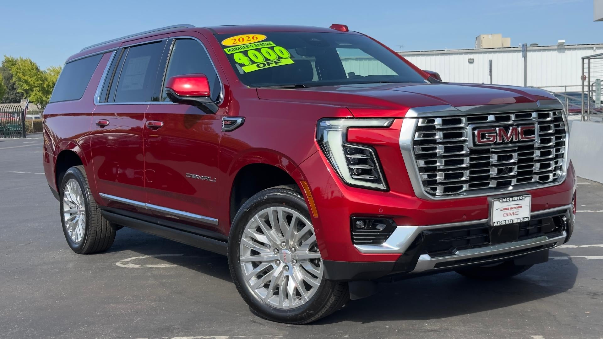 Volcanic Red Tintcoat 2026 GMC Yukon XL SUV / Crossover Four-Wheel Drive Automatic