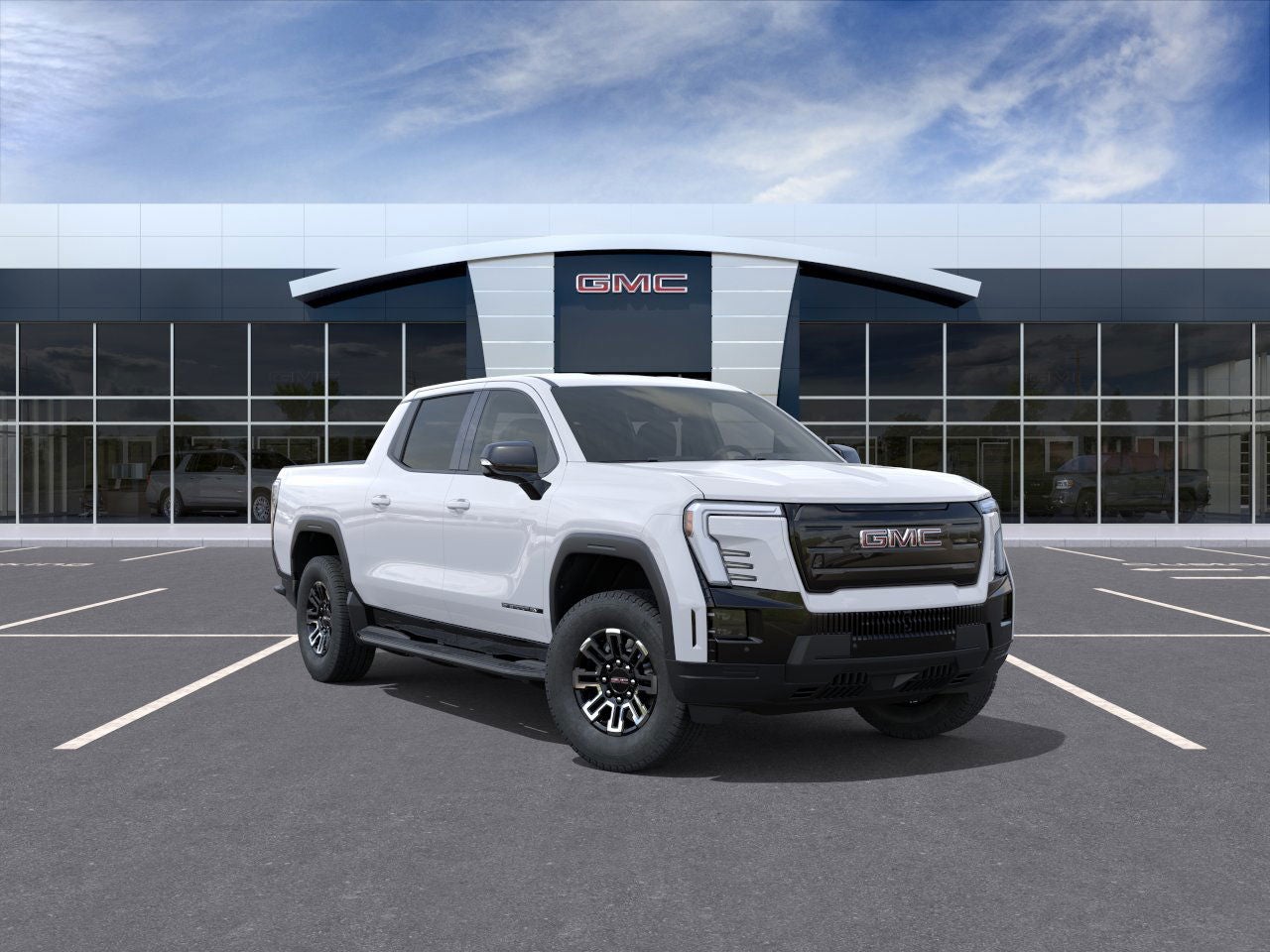 Summit White 2026 GMC Sierra EV Pickup Truck All-Wheel Drive Automatic