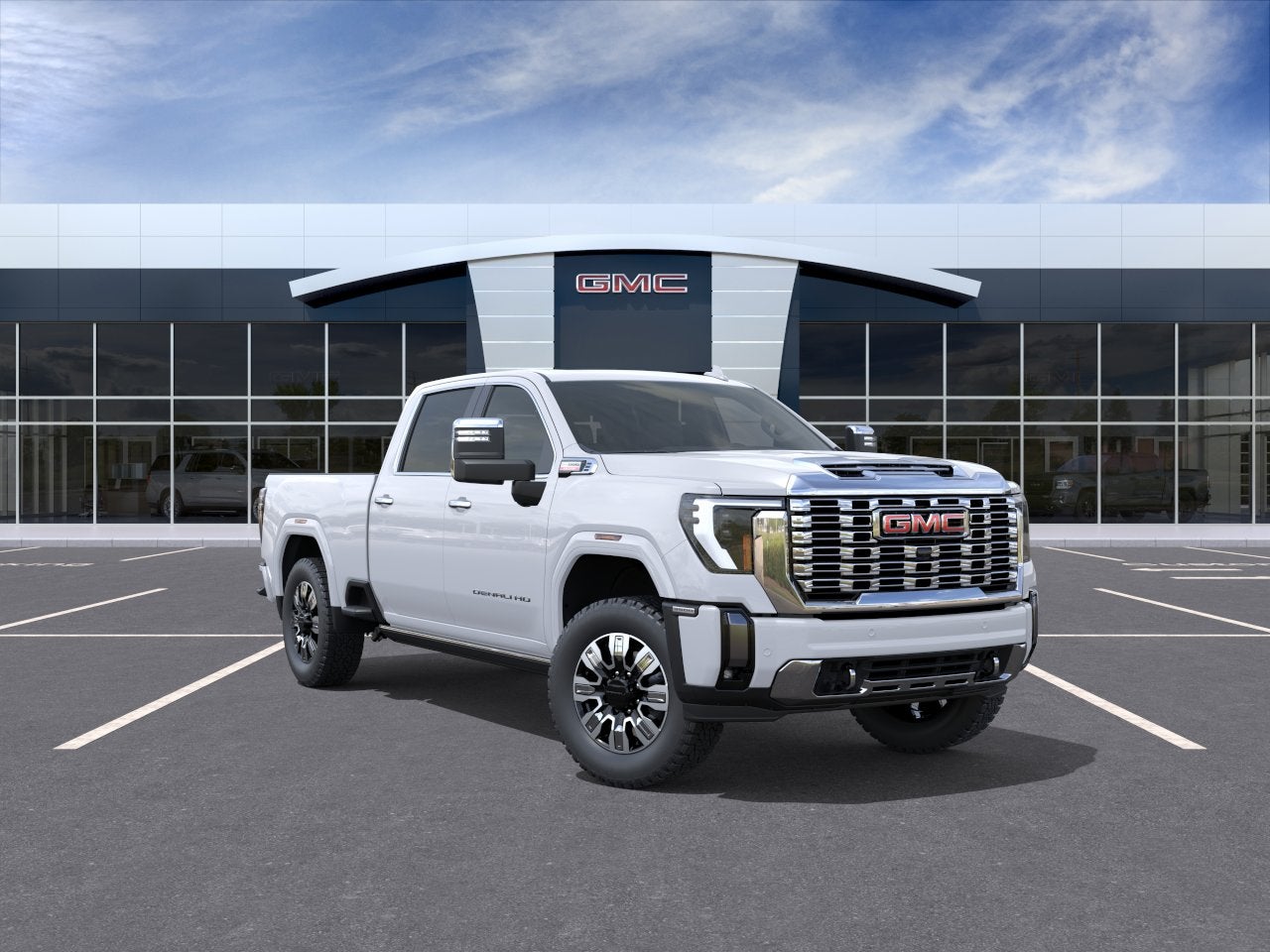 Glacier White Tricoat 2026 GMC Sierra 3500HD Pickup Truck Four-Wheel Drive Automatic