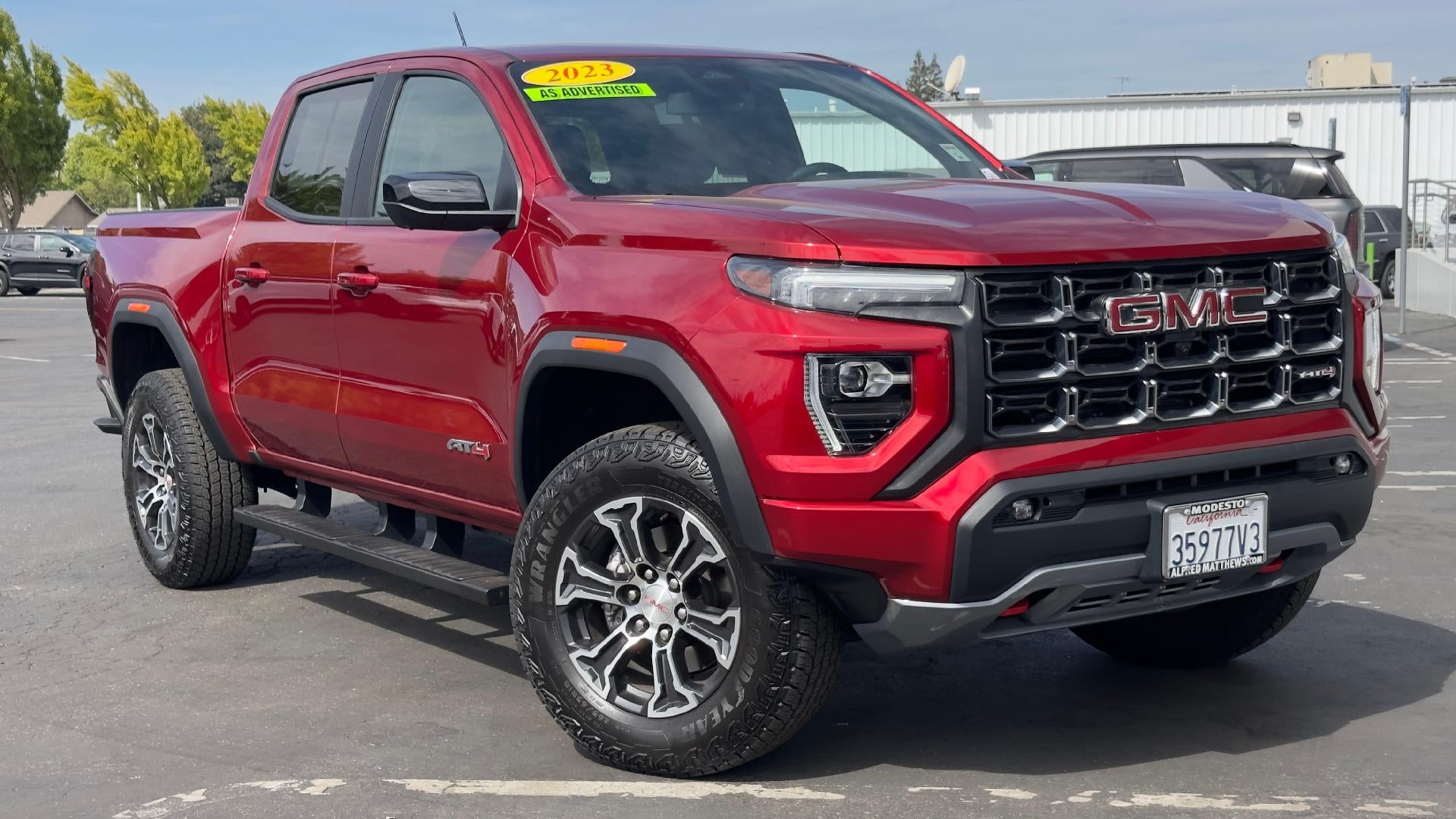 Volcanic Red Tintcoat 2023 GMC Canyon Pickup Truck Four-Wheel Drive Automatic