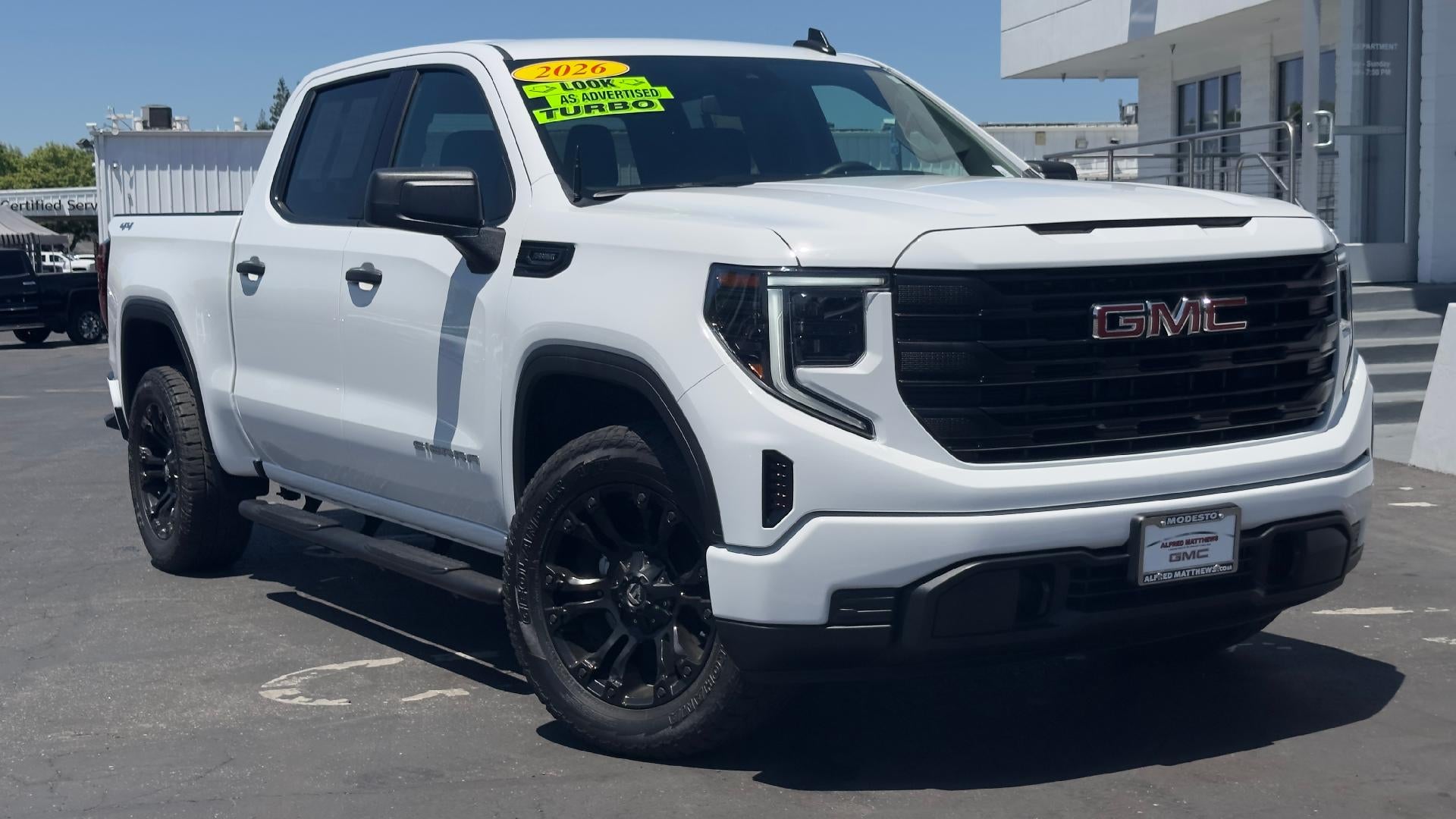 Summit White 2026 GMC Sierra 1500 Pickup Truck Four-Wheel Drive Automatic
