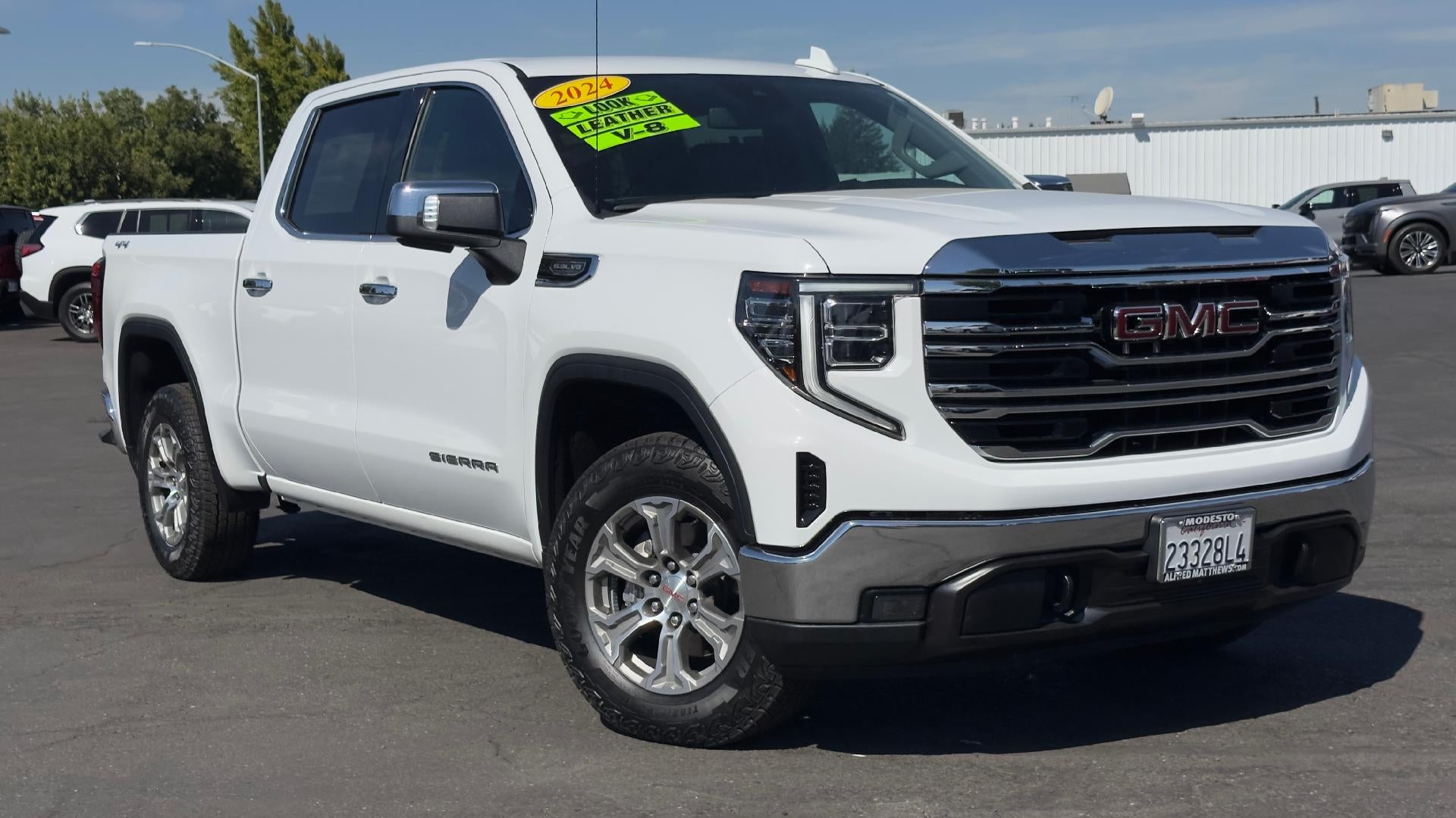 Summit White 2024 GMC Sierra 1500 Pickup Truck Four-Wheel Drive Automatic