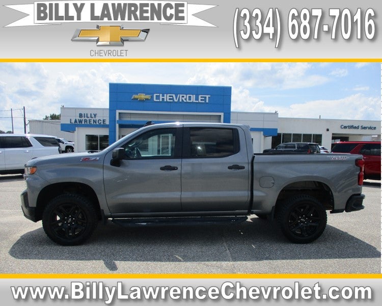 Gray (Satin Steel Metallic) 2021 Chevrolet Silverado 1500 Pickup Truck Four-Wheel Drive Automatic