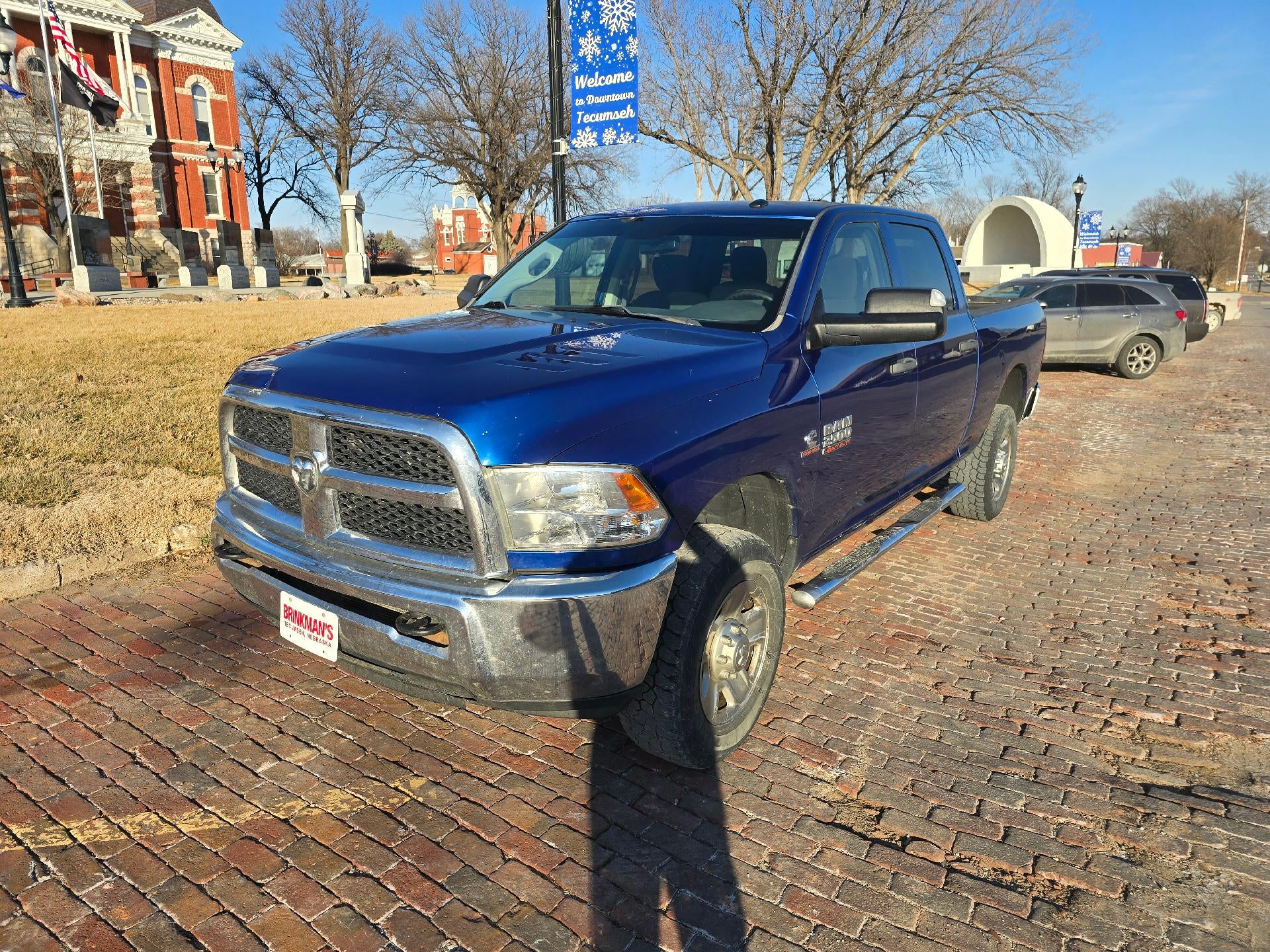 Blue 2016 RAM 2500 Tradesman Crew Cab 4WD Pickup Truck Four-Wheel Drive 