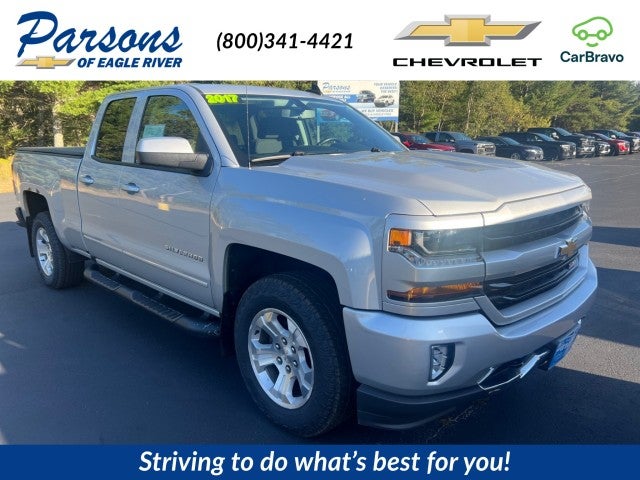 Silver Ice Metallic 2017 Chevrolet Silverado 1500 Pickup Truck Four-Wheel Drive Automatic