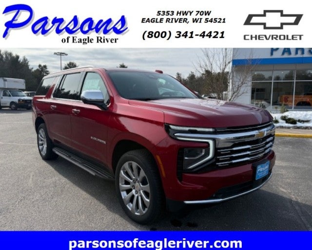 Radiant Red Tintcoat 2025 Chevrolet Suburban Premier 4WD SUV / Crossover Four-Wheel Drive Automatic