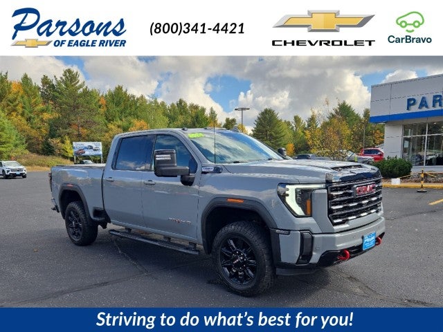 Thunderstorm Gray 2024 GMC Sierra 2500HD Pickup Truck Four-Wheel Drive Automatic