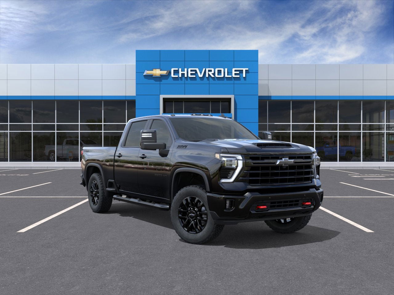 Black 2026 Chevrolet Silverado 2500HD Pickup Truck Four-Wheel Drive Automatic