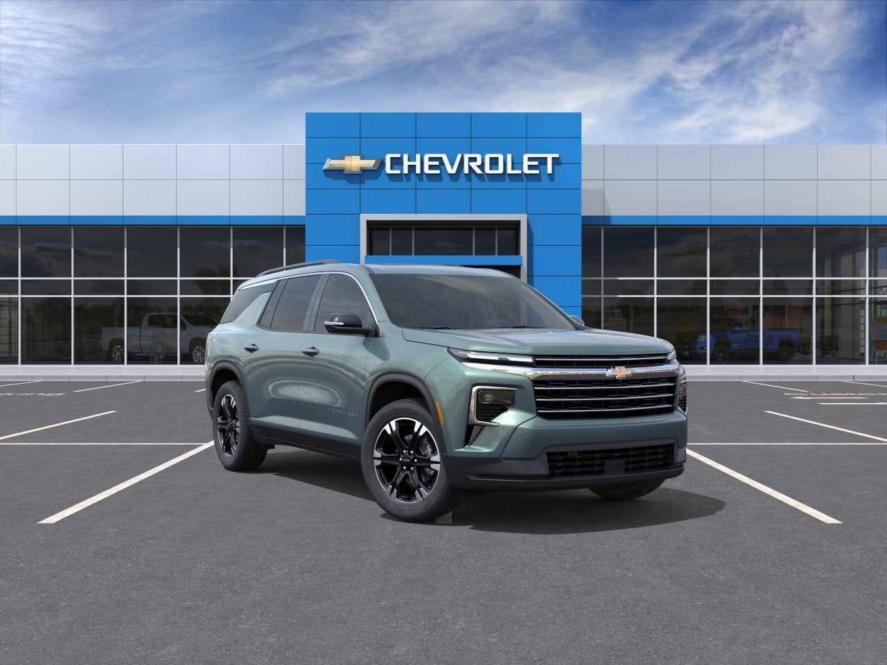 Trillium Green Metallic 2027 Chevrolet Traverse SUV / Crossover Four-Wheel Drive Automatic