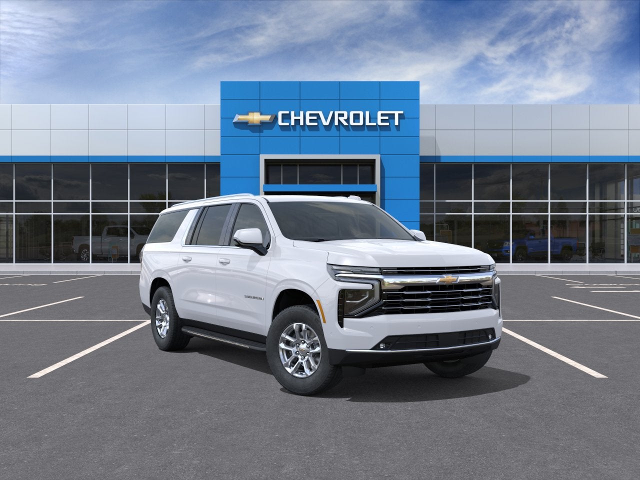 Summit White 2026 Chevrolet Suburban SUV / Crossover Four-Wheel Drive Automatic