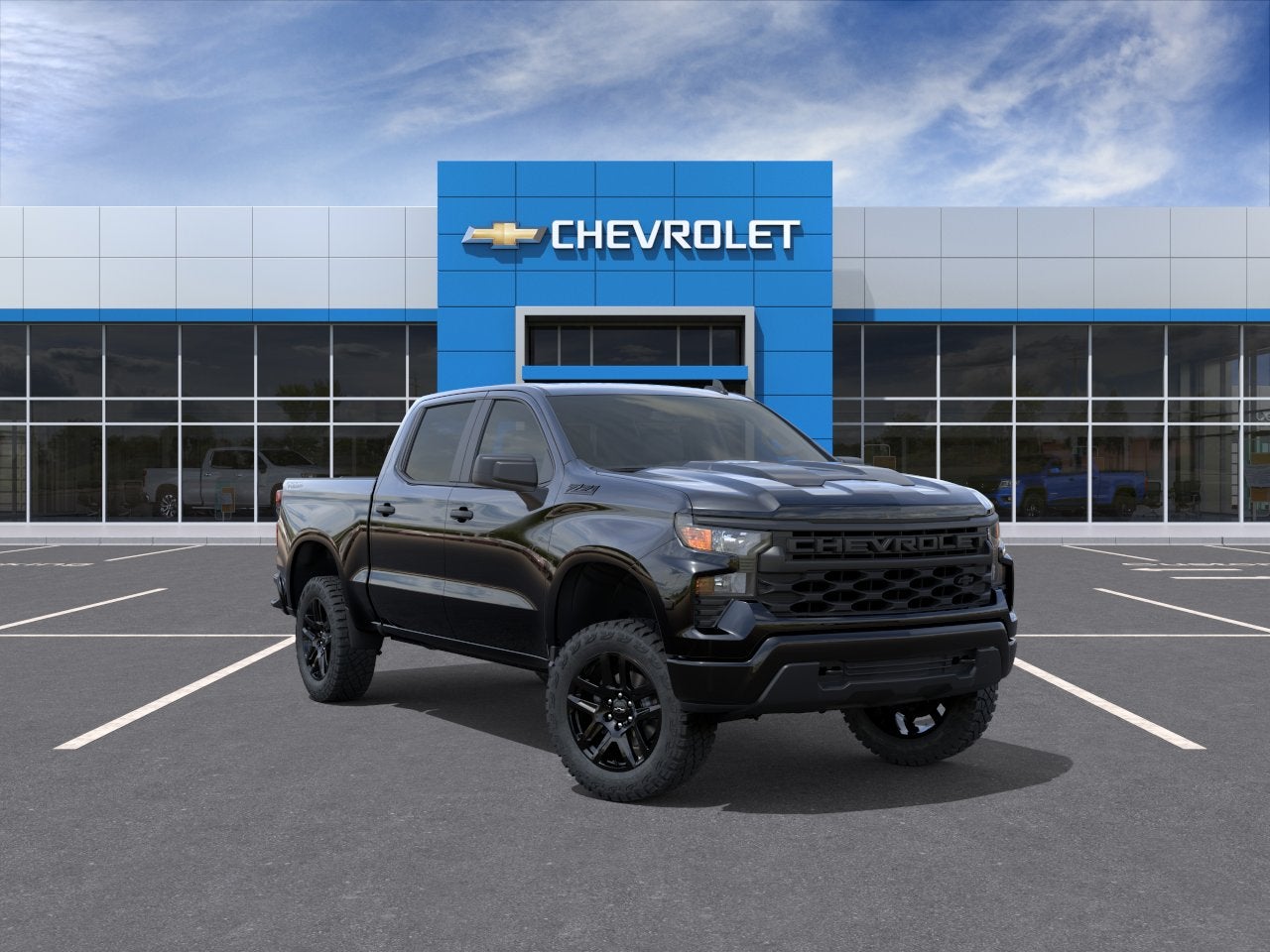 Black 2026 Chevrolet Silverado 1500 Pickup Truck Four-Wheel Drive Automatic