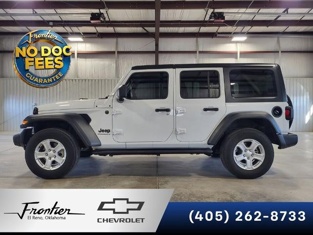 White 2023 Jeep Wrangler Sport S 4-Door 4WD SUV / Crossover Four-Wheel Drive Automatic