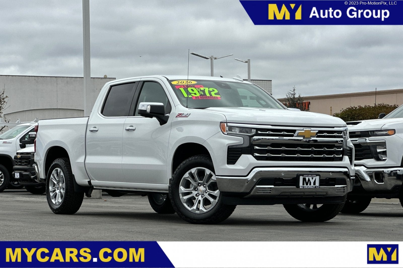 Summit White 2026 Chevrolet Silverado 1500 Pickup Truck Four-Wheel Drive Automatic