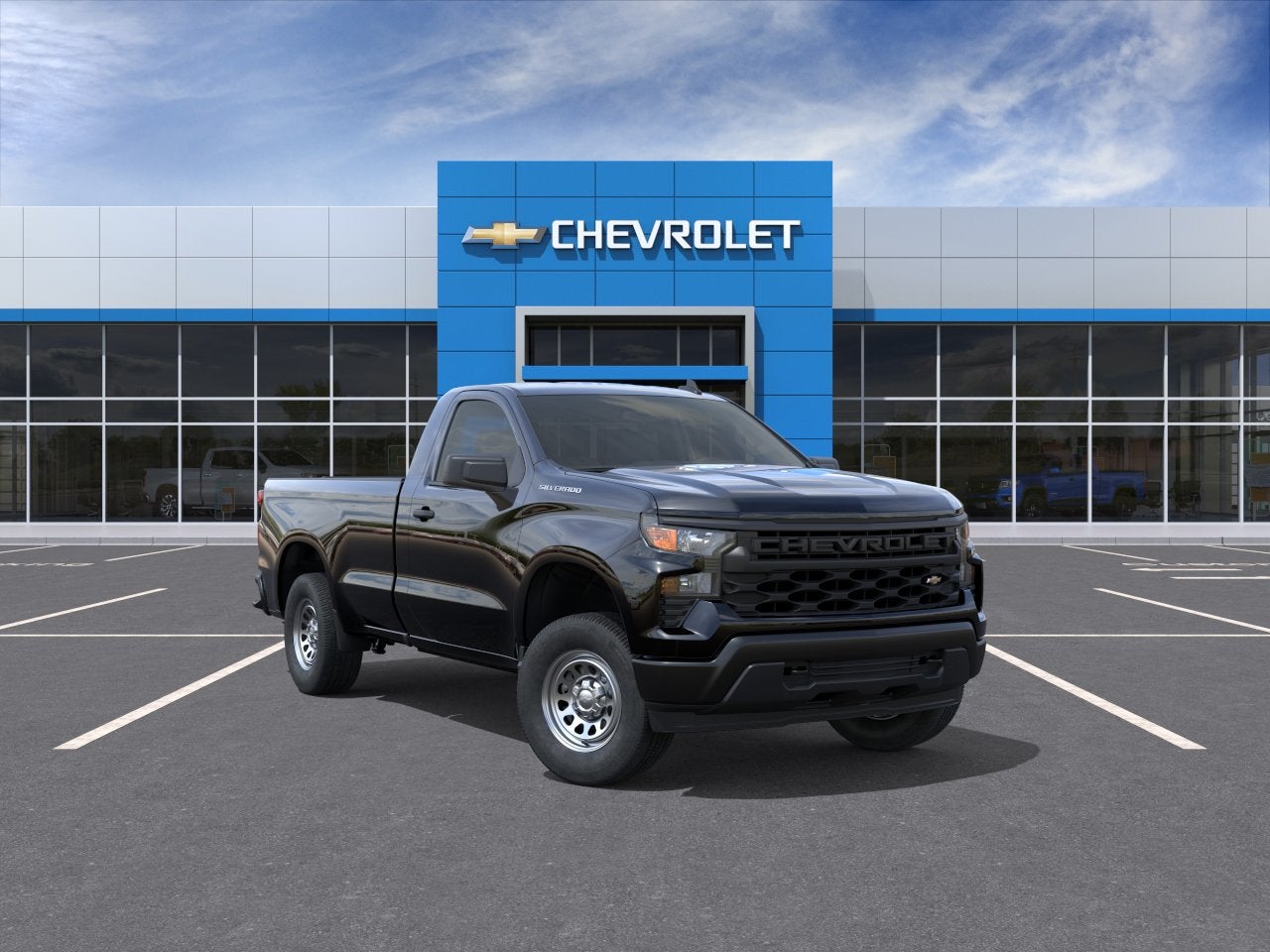 Black 2026 Chevrolet Silverado 1500 Pickup Truck 4X2 Automatic