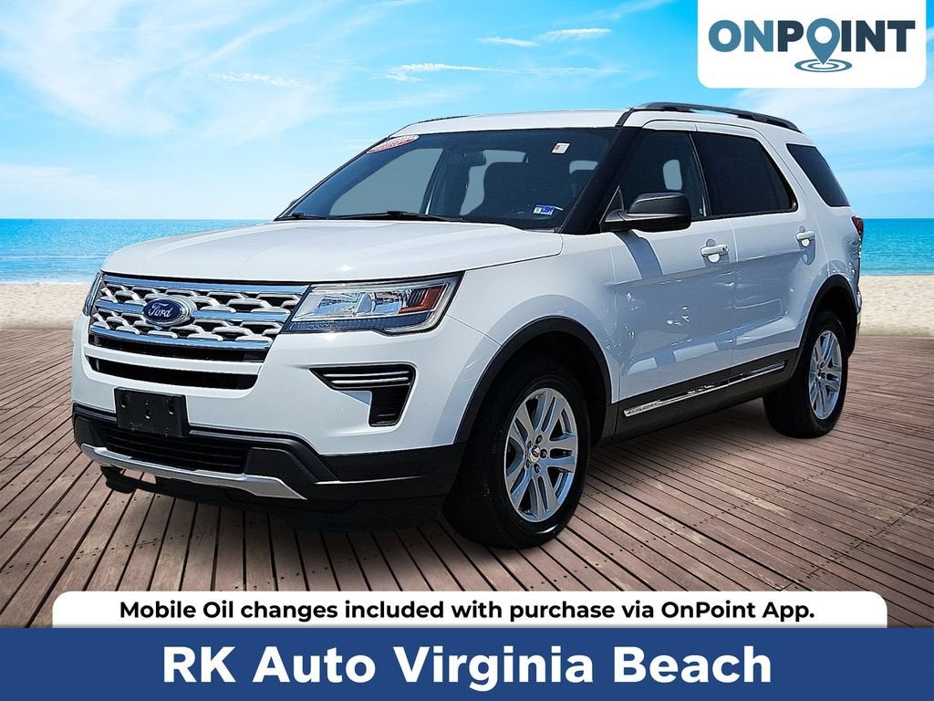 White 2019 Ford Explorer SUV / Crossover All-Wheel Drive Automatic