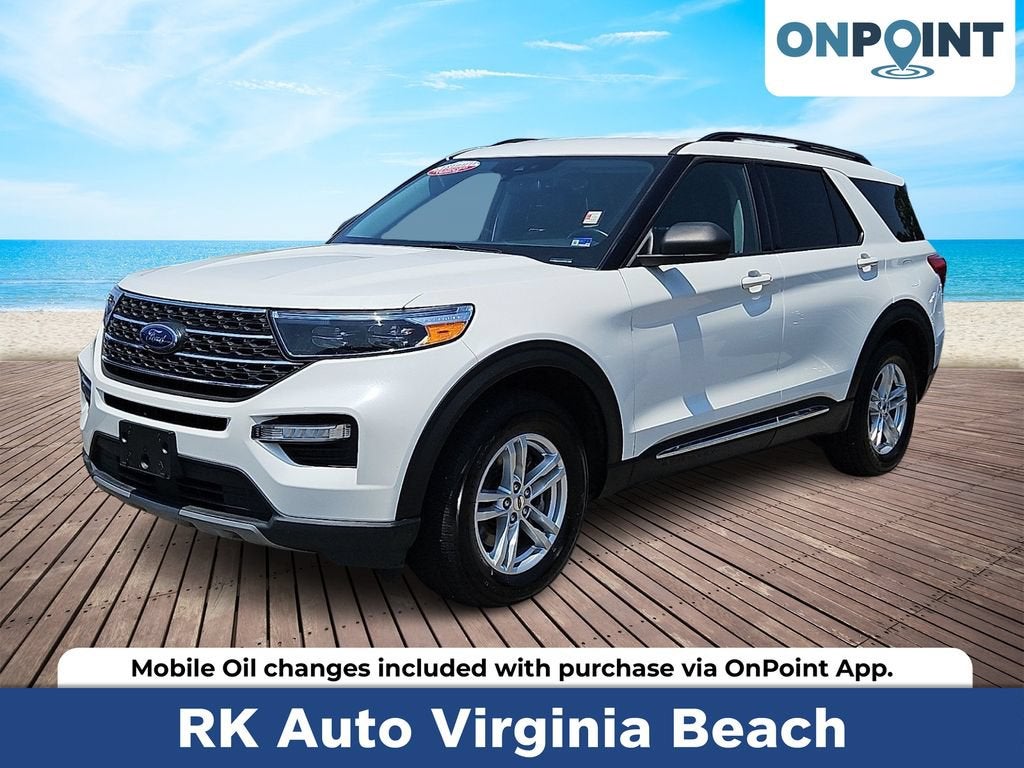White 2022 Ford Explorer SUV / Crossover All-Wheel Drive Automatic