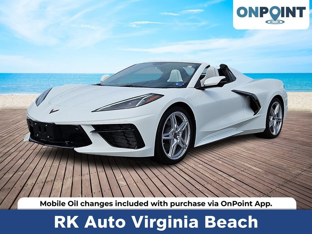 Arctic White 2022 Chevrolet Corvette Convertible Rear-Wheel Drive Automatic
