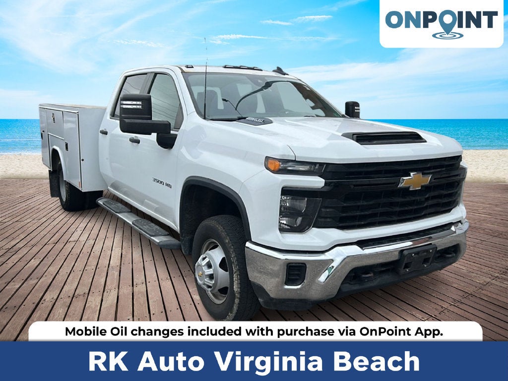 Summit White 2024 Chevrolet Silverado 3500HD Chassis Pickup Truck 4X2 Automatic