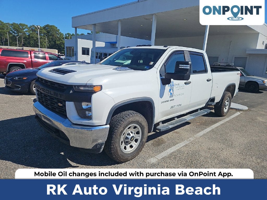 Summit White 2021 Chevrolet Silverado 3500HD Pickup Truck Four-Wheel Drive Automatic