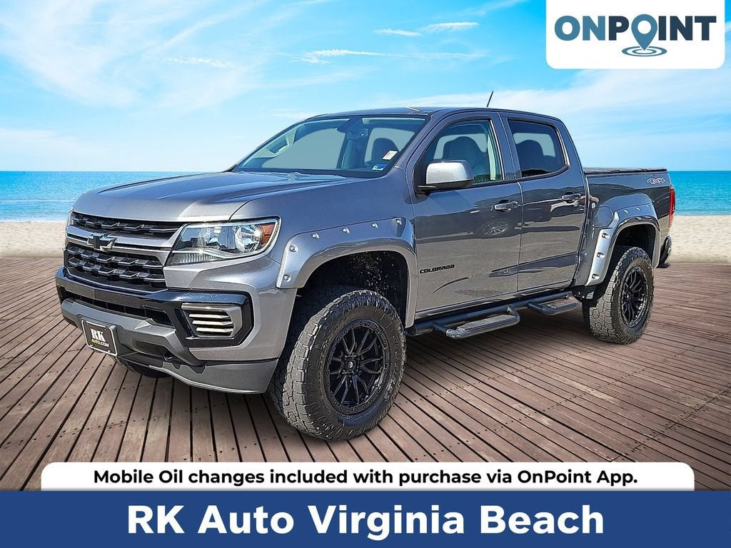 Gray (Satin Steel Metallic) 2022 Chevrolet Colorado Pickup Truck Four-Wheel Drive Automatic