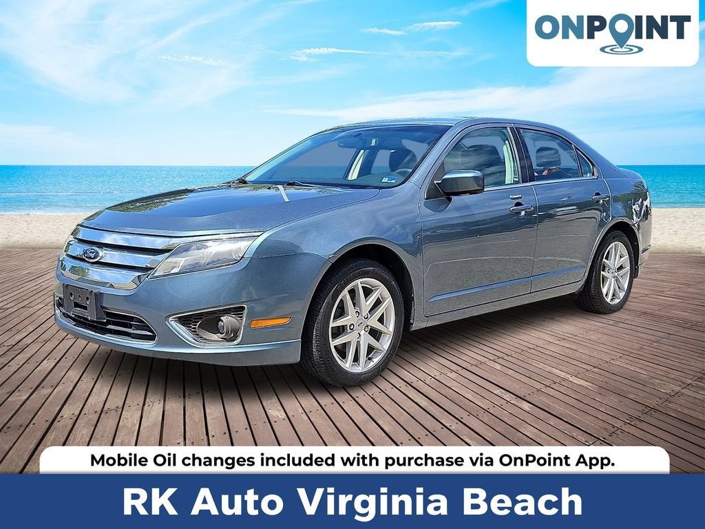 Blue 2012 Ford Fusion Sedan Front-Wheel Drive Automatic