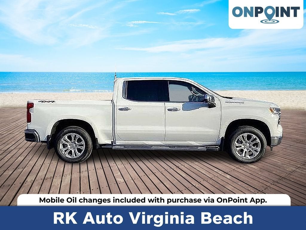 Summit White 2025 Chevrolet Silverado 1500 Pickup Truck Four-Wheel Drive Automatic