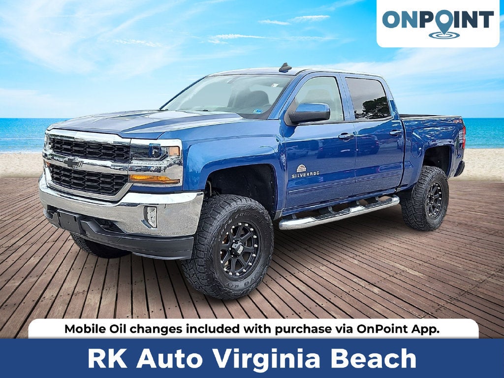 Deep Ocean Blue Metallic 2018 Chevrolet Silverado 1500 Pickup Truck Four-Wheel Drive Automatic