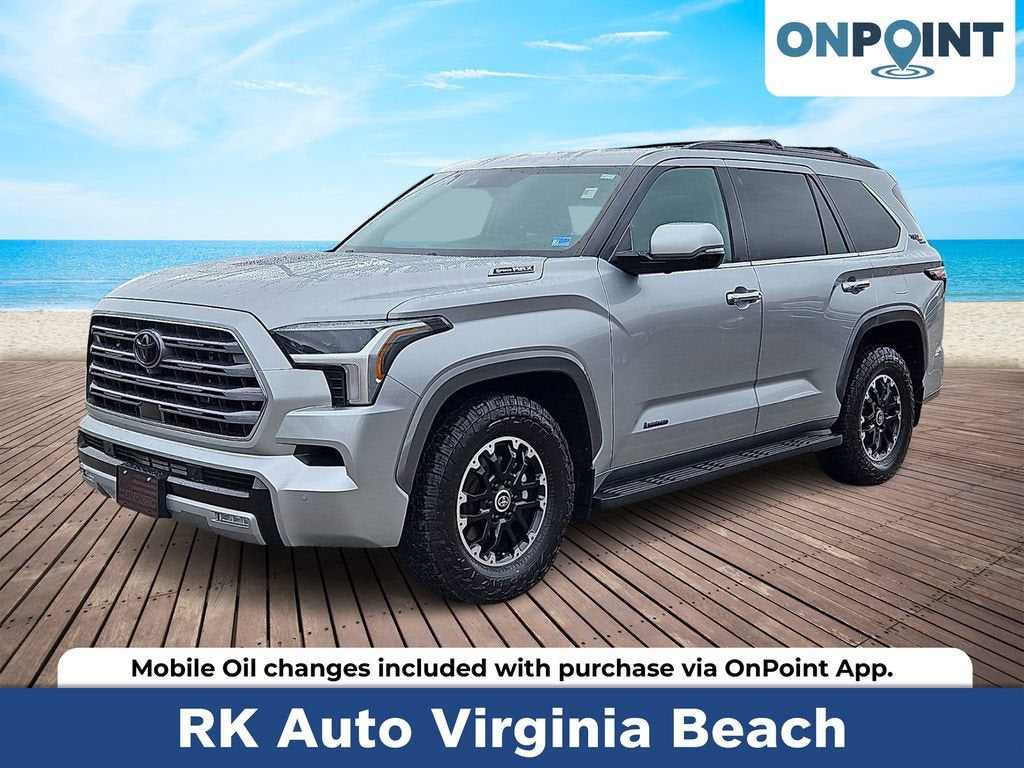 Silver 2023 Toyota Sequoia SUV / Crossover Four-Wheel Drive Automatic