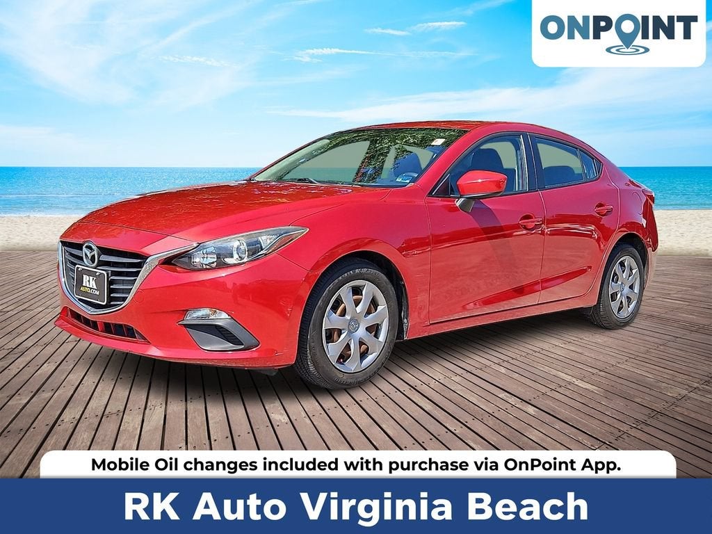 Red 2014 Mazda MAZDA3 Sedan Front-Wheel Drive Automatic