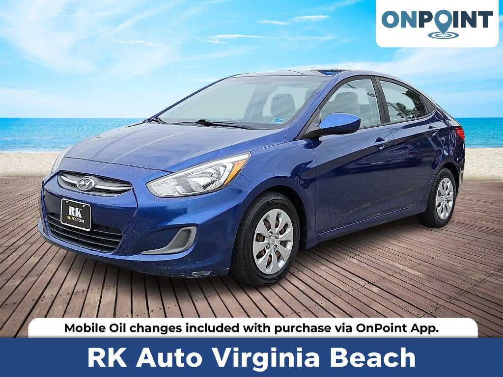 Blue 2017 Hyundai Accent Sedan Front-Wheel Drive Automatic