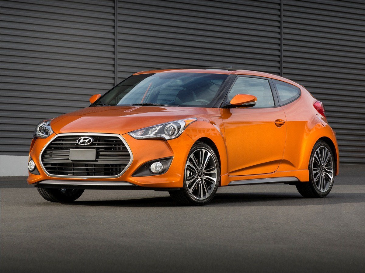 Silver 2016 Hyundai Veloster Coupe Front-Wheel Drive Automatic