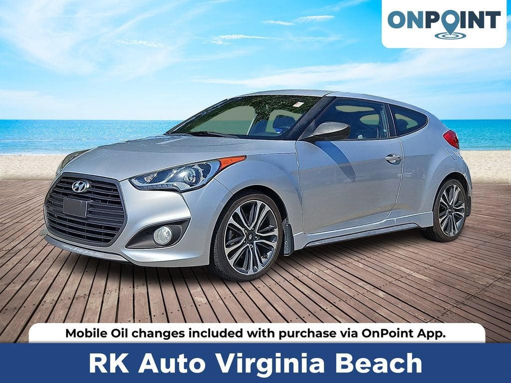 Silver 2016 Hyundai Veloster Coupe Front-Wheel Drive Automatic