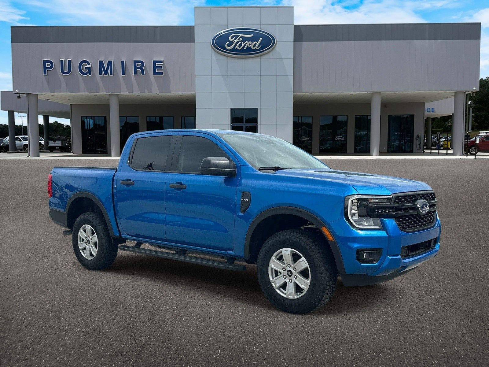 Velocity Blue 2025 Ford Ranger XL SuperCrew RWD Pickup Truck 4X2 Automatic