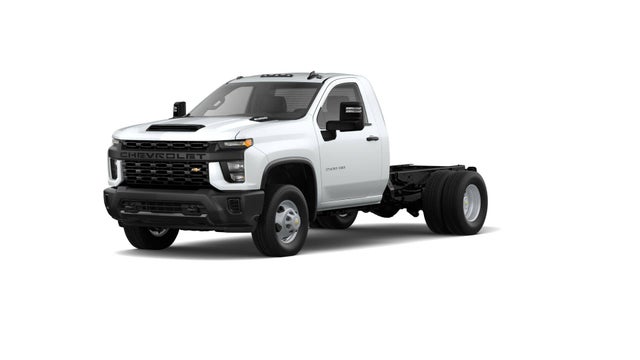Summit White 2026 Chevrolet Silverado 3500HD Chassis Work Truck Regular Cab 4WD Pickup Truck Four-Wheel Drive Automatic