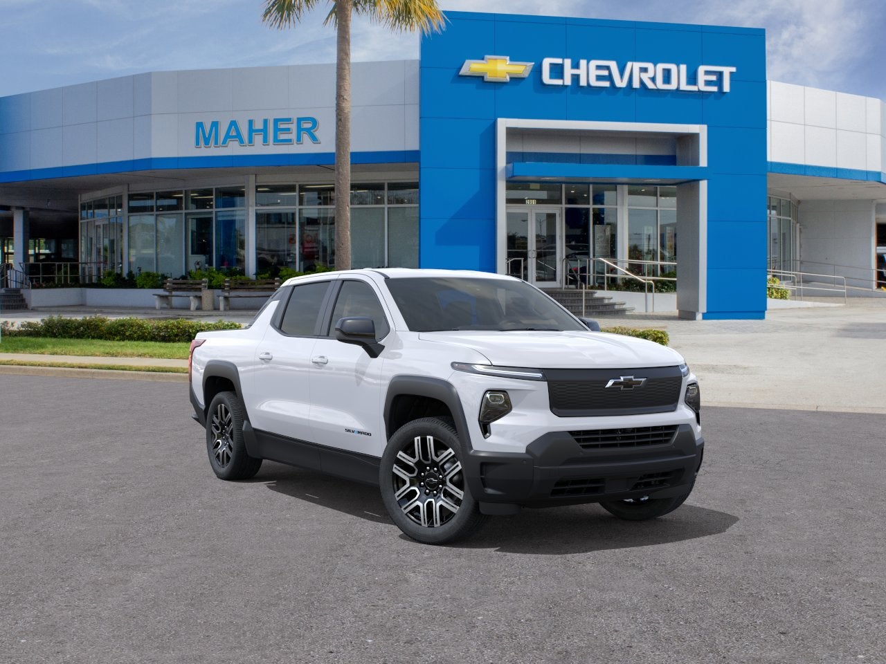 Summit White 2026 Chevrolet Silverado EV Pickup Truck All-Wheel Drive Automatic
