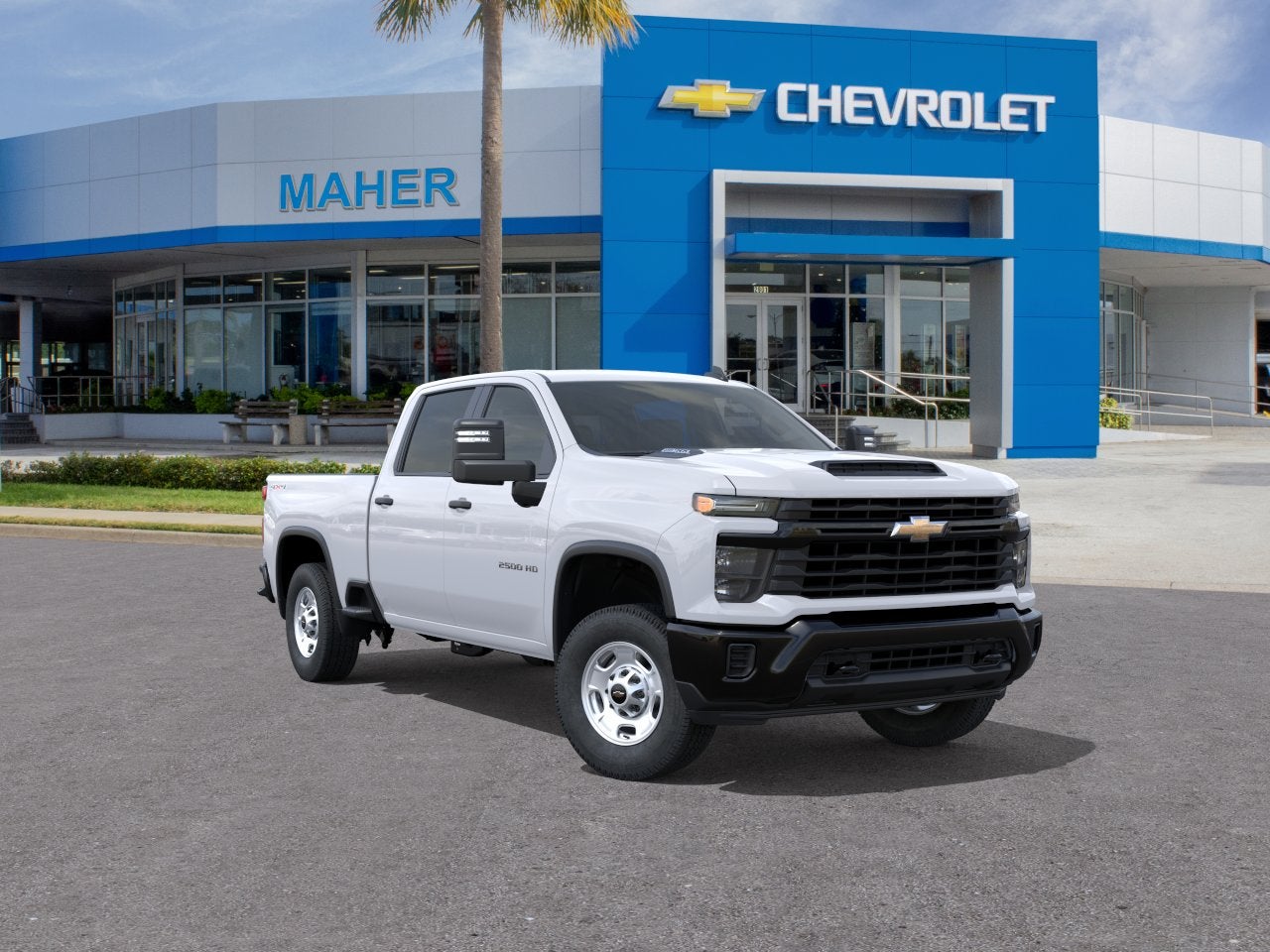 Summit White 2026 Chevrolet Silverado 2500HD Pickup Truck Four-Wheel Drive Automatic