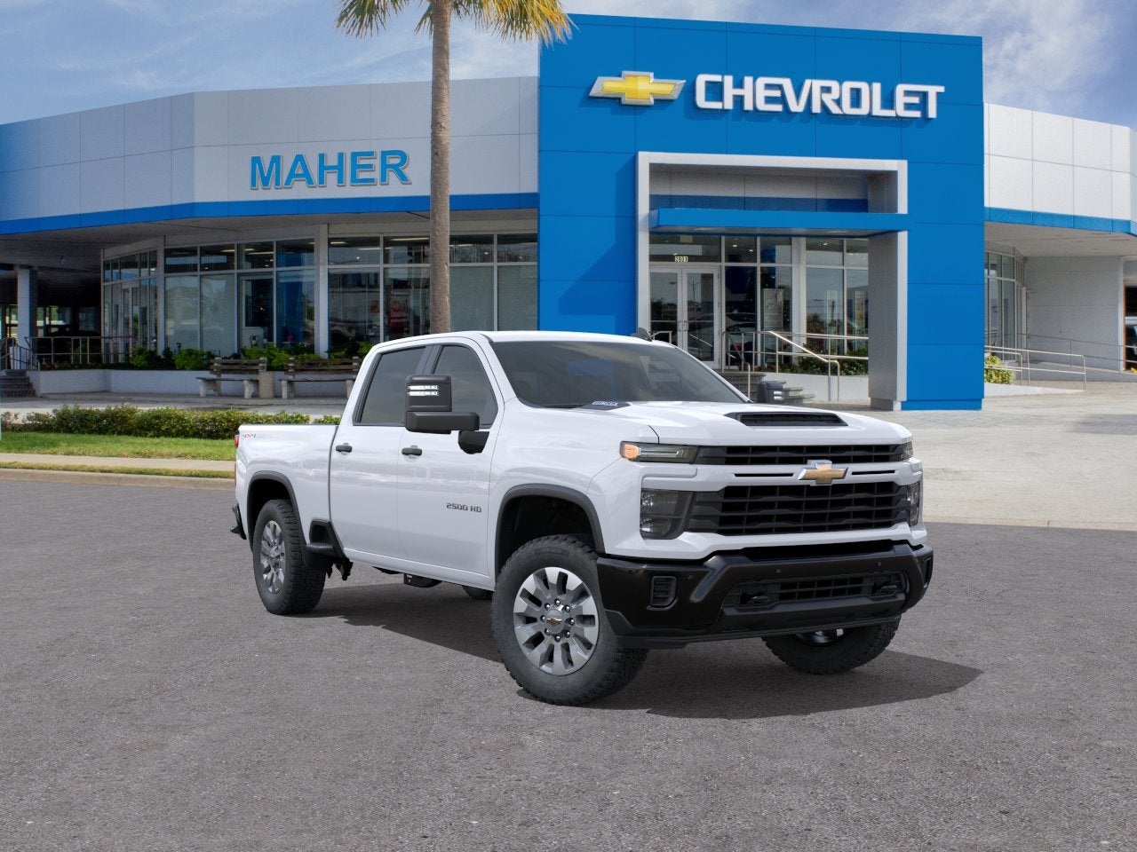 Summit White 2026 Chevrolet Silverado 2500HD Pickup Truck Four-Wheel Drive Automatic