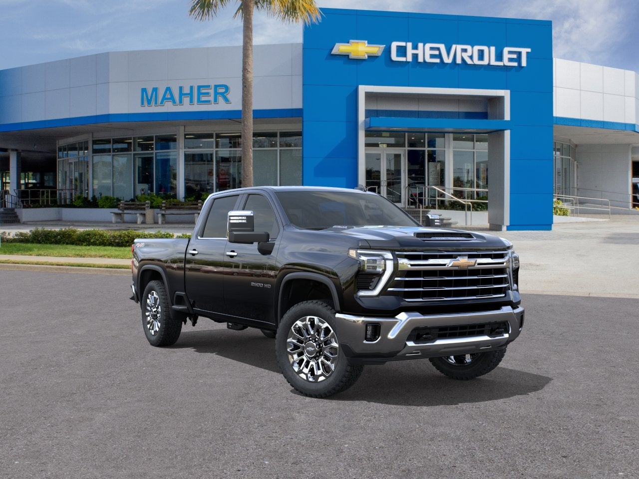Black 2026 Chevrolet Silverado 2500HD Pickup Truck Four-Wheel Drive Automatic