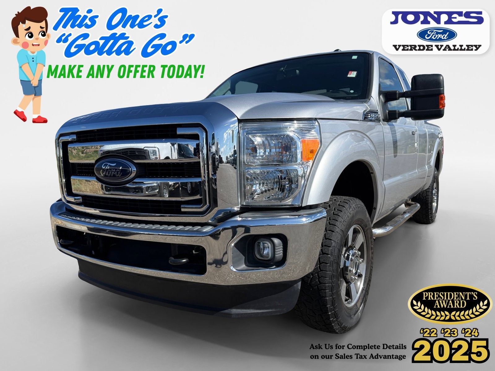 Ingot Silver 2016 Ford F-250 Super Duty Pickup Truck Four-Wheel Drive 6-Speed Automatic