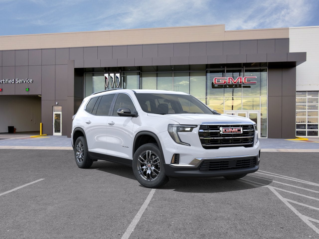 Summit White 2026 GMC Acadia SUV / Crossover Four-Wheel Drive Automatic
