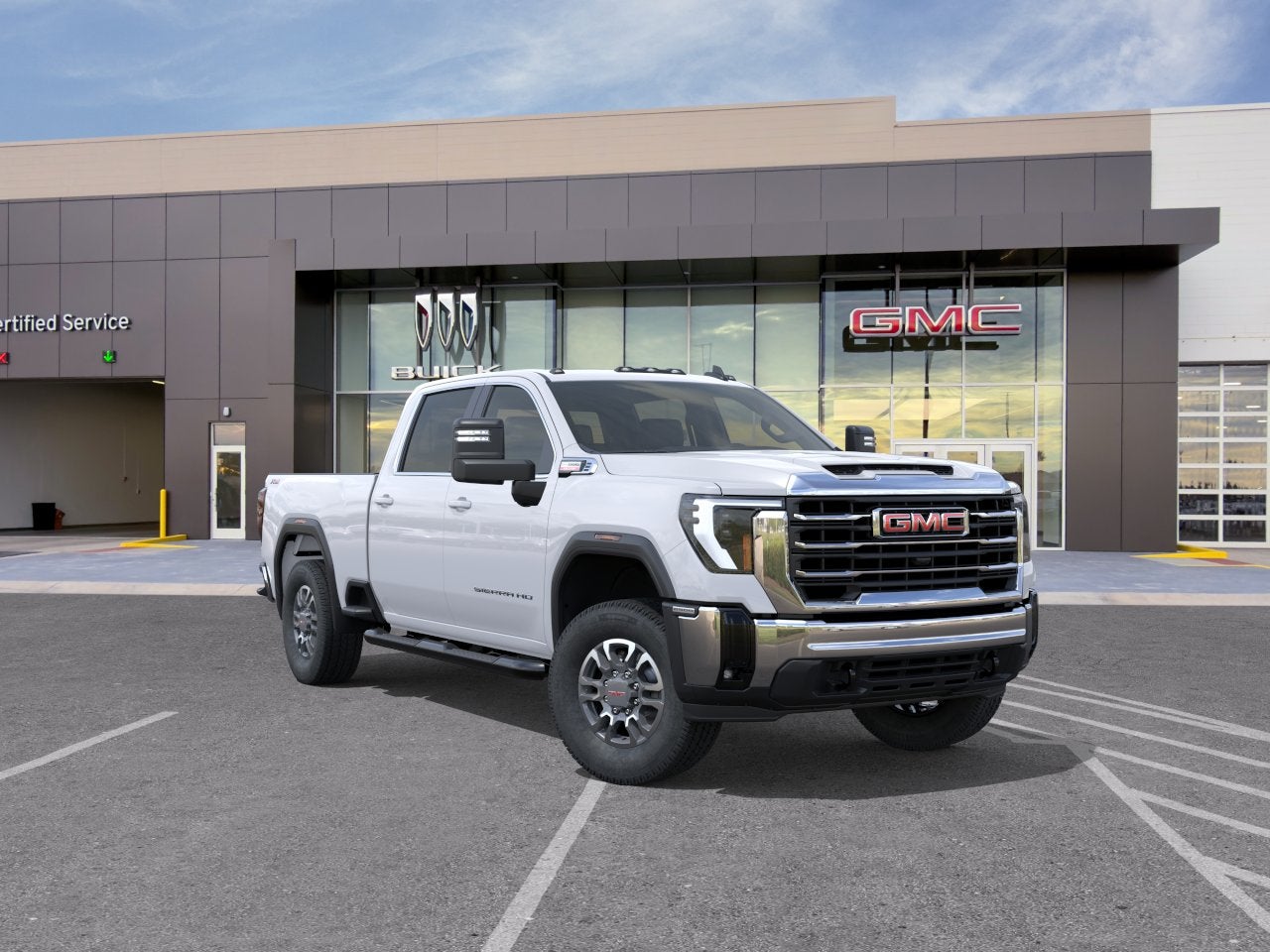 Summit White 2026 GMC Sierra 2500HD Pickup Truck Four-Wheel Drive Automatic