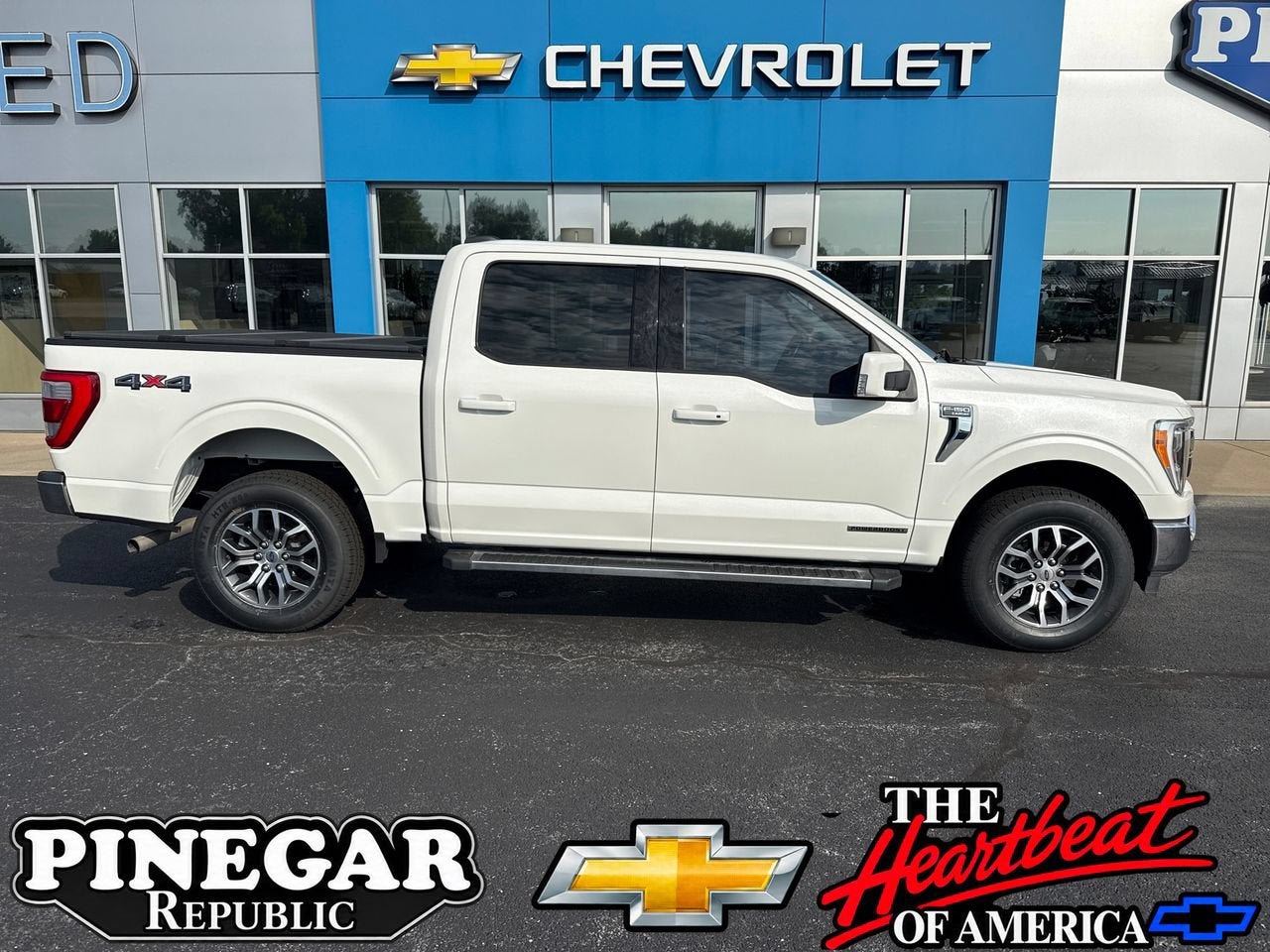 White 2021 Ford F-150 Pickup Truck Four-Wheel Drive Automatic