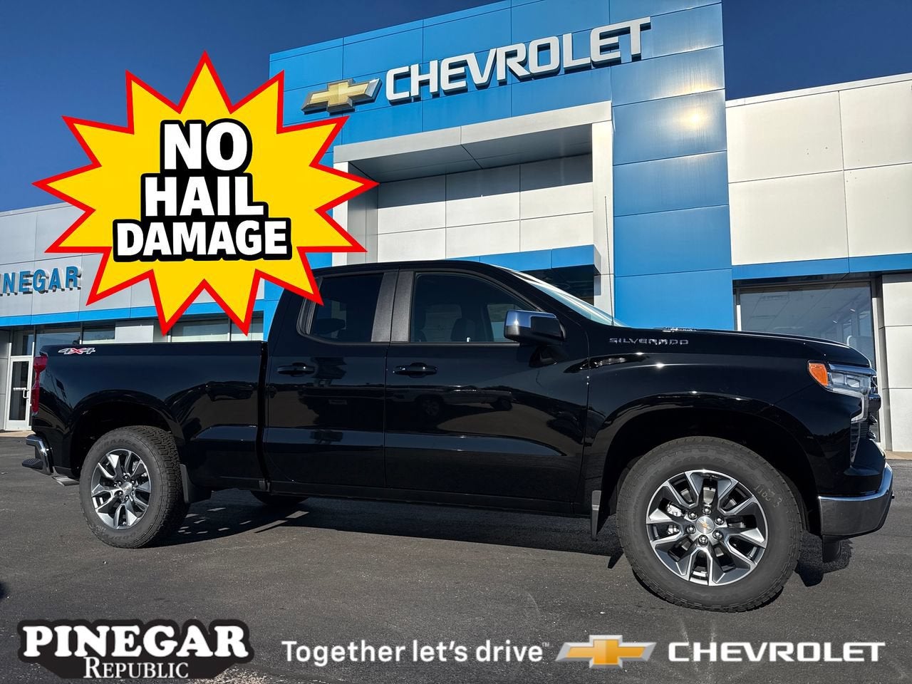 Black 2026 Chevrolet Silverado 1500 Pickup Truck Four-Wheel Drive Automatic