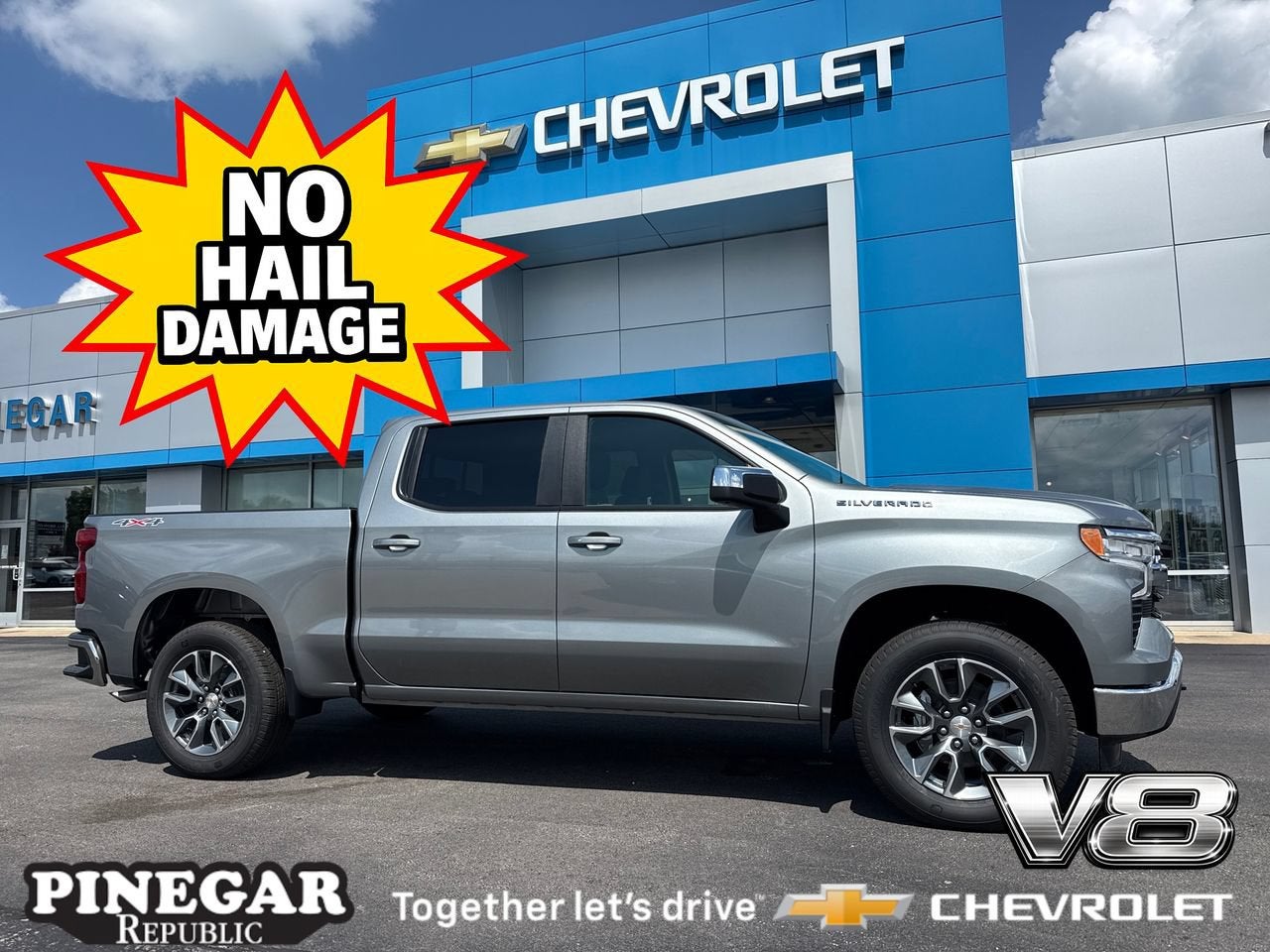 Sterling Gray Metallic 2026 Chevrolet Silverado 1500 Pickup Truck Four-Wheel Drive Automatic